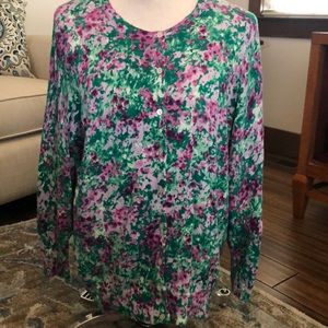 Lands’ End Button-Down Cardigan